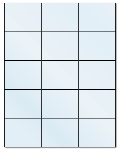 2.83" X 2.2" Frosty (Matte) Clear Sheets
