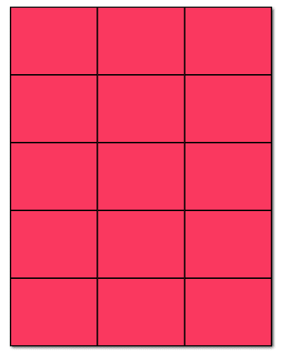2.83" X 2.2" Fluorescent Pink Sheets