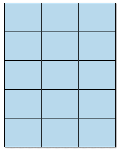 2.83" X 2.2" Pastel Blue Sheets