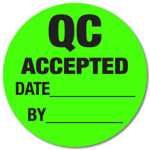 "QC Accepted" Stickers