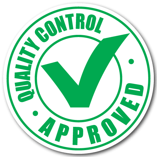"Quality Control Approved" Stickers