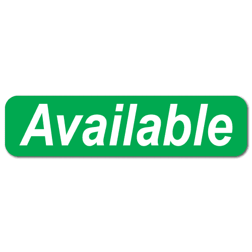 Green and white Available stickers for real estate marketing documents