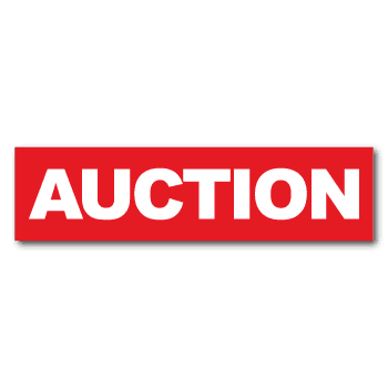 "AUCTION" Real Estate Stickers