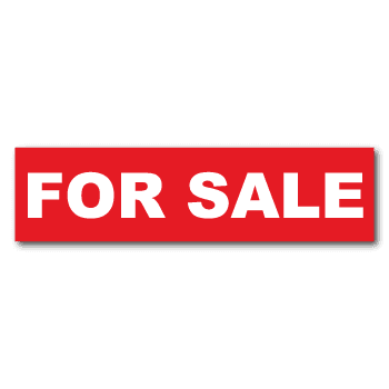 "FOR SALE" Real Estate Stickers