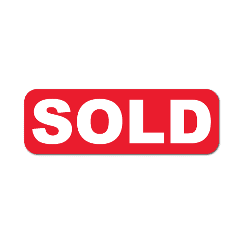 "SOLD" - 0.75" x 0.25" Stickers