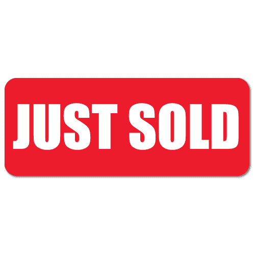 "JUST SOLD" Labels