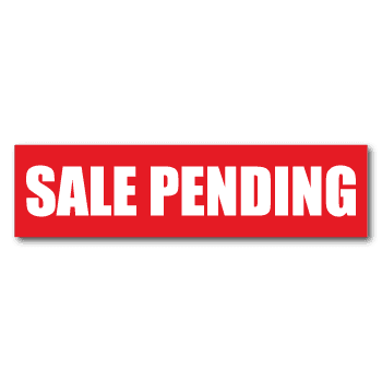 "SALE PENDING" Real Estate Stickers