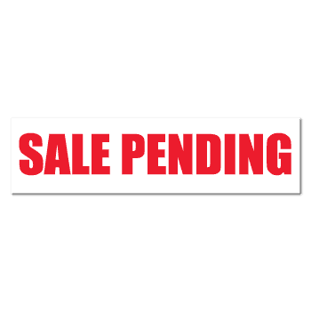 "SALE PENDING" Real Estate Stickers