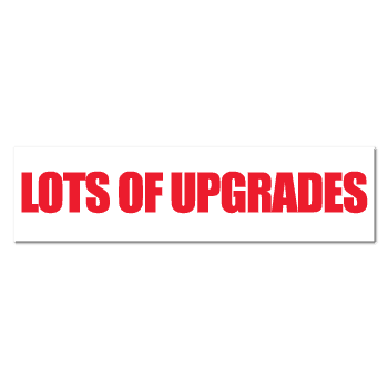 "LOTS OF UPGRADES" Real Estate Stickers