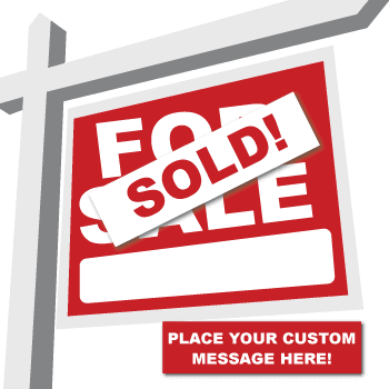 Custom Real Estate Sign Stickers