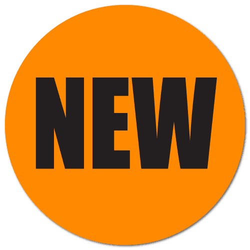"NEW" Fluorescent Orange Labels