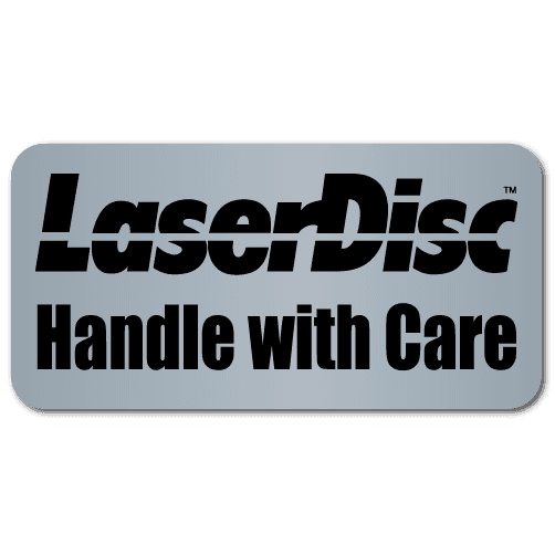 "Laser Disc Handle with Care" Labels