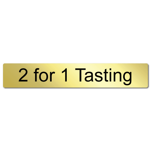 2 for 1 Tasting Shiny Gold Stickers