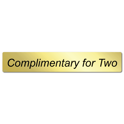 Complimentary for Two Shiny Gold Stickers