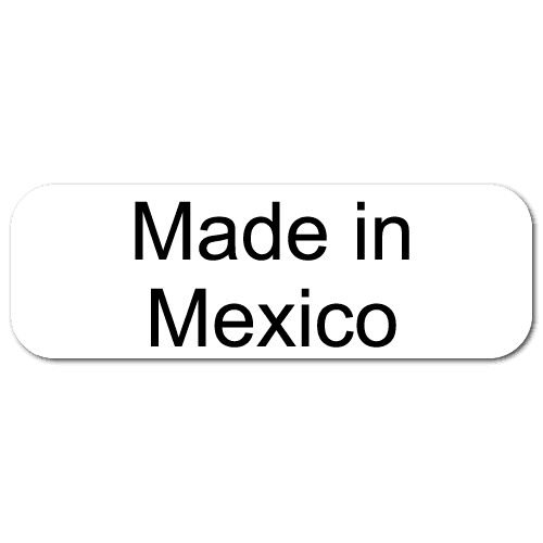 Made in Mexico Rectangle Labels