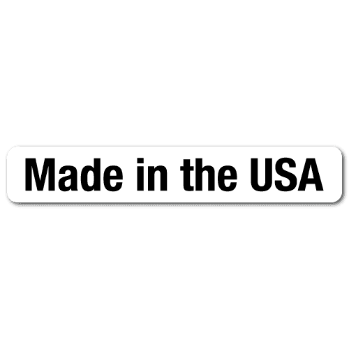 Made in the USA Rectangle Labels