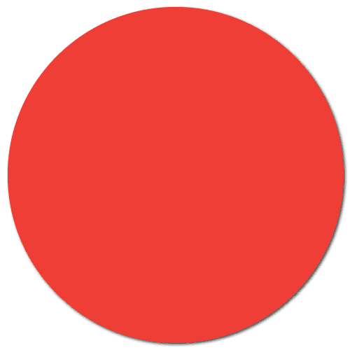 1.5" Red Thermal Transfer Circle Labels