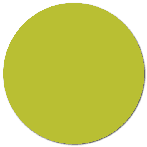 1.5" Chartreuse Thermal Transfer Circle Stickers