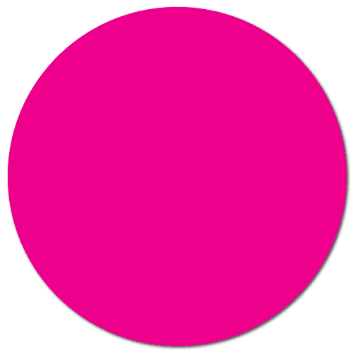 1.5" Pink Thermal Transfer Circle Stickers