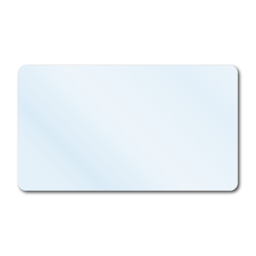 3.5" x 2" Crystal Clear Rectangle Stickers