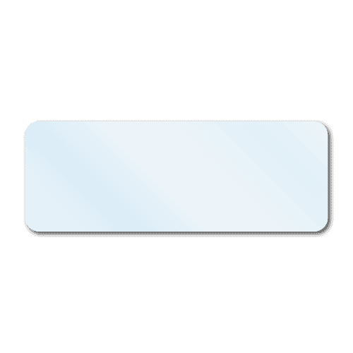2.75" x 1" Crystal Clear Rectangle Seals