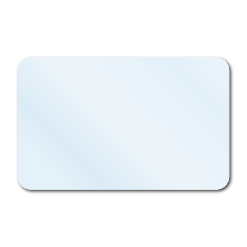 2" x 1.25" Crystal Clear Rectangle Seals