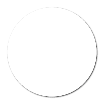0.75" White Paper Circle Stickers with Perforations