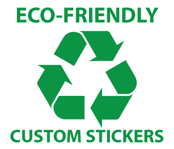 Custom Printed Eco-Friendly Recycled Material Stickers