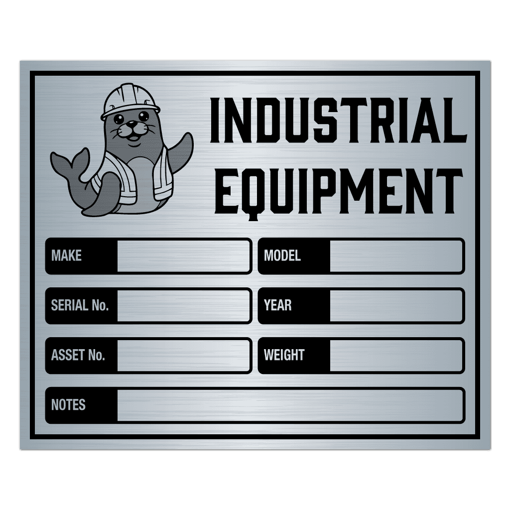 Aluminum Nameplate Stickers