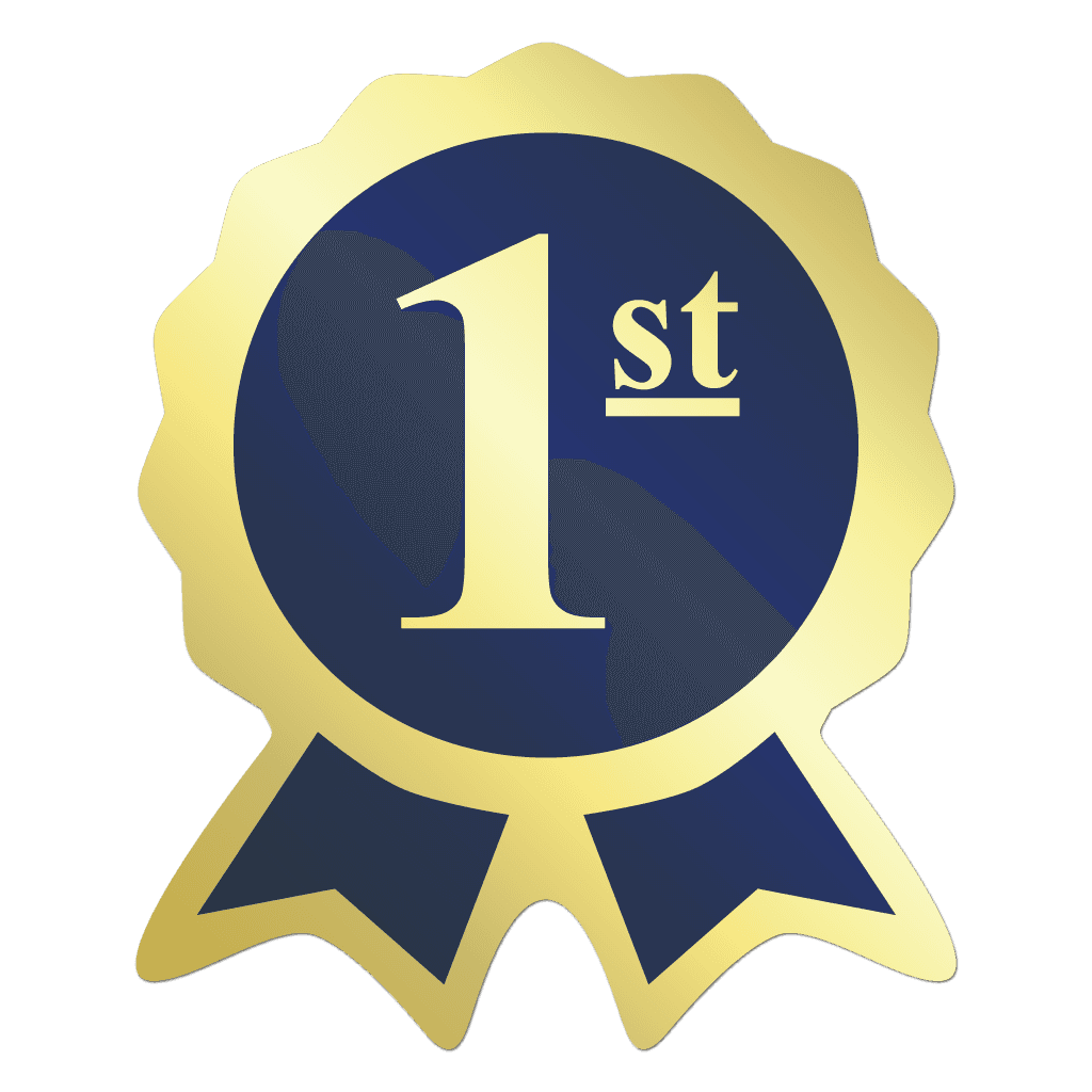 72430 1st First Place Award Ribbon Stickers