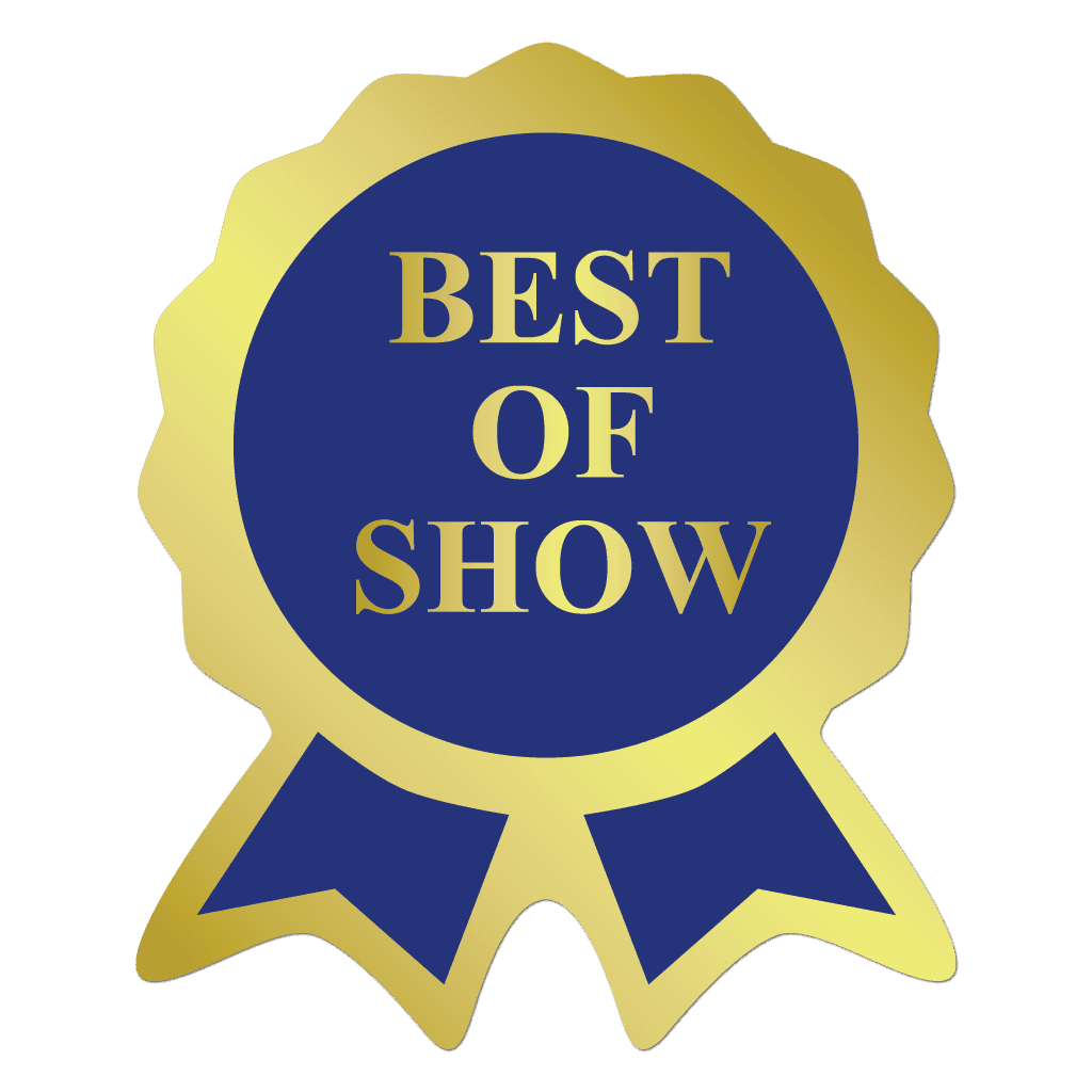 72443 Best Of Show Award Ribbon Stickers