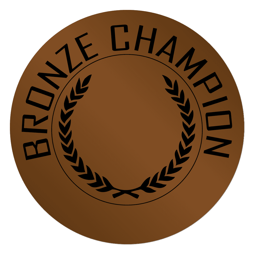 87482 Bronze Champion Award Circle Stickers