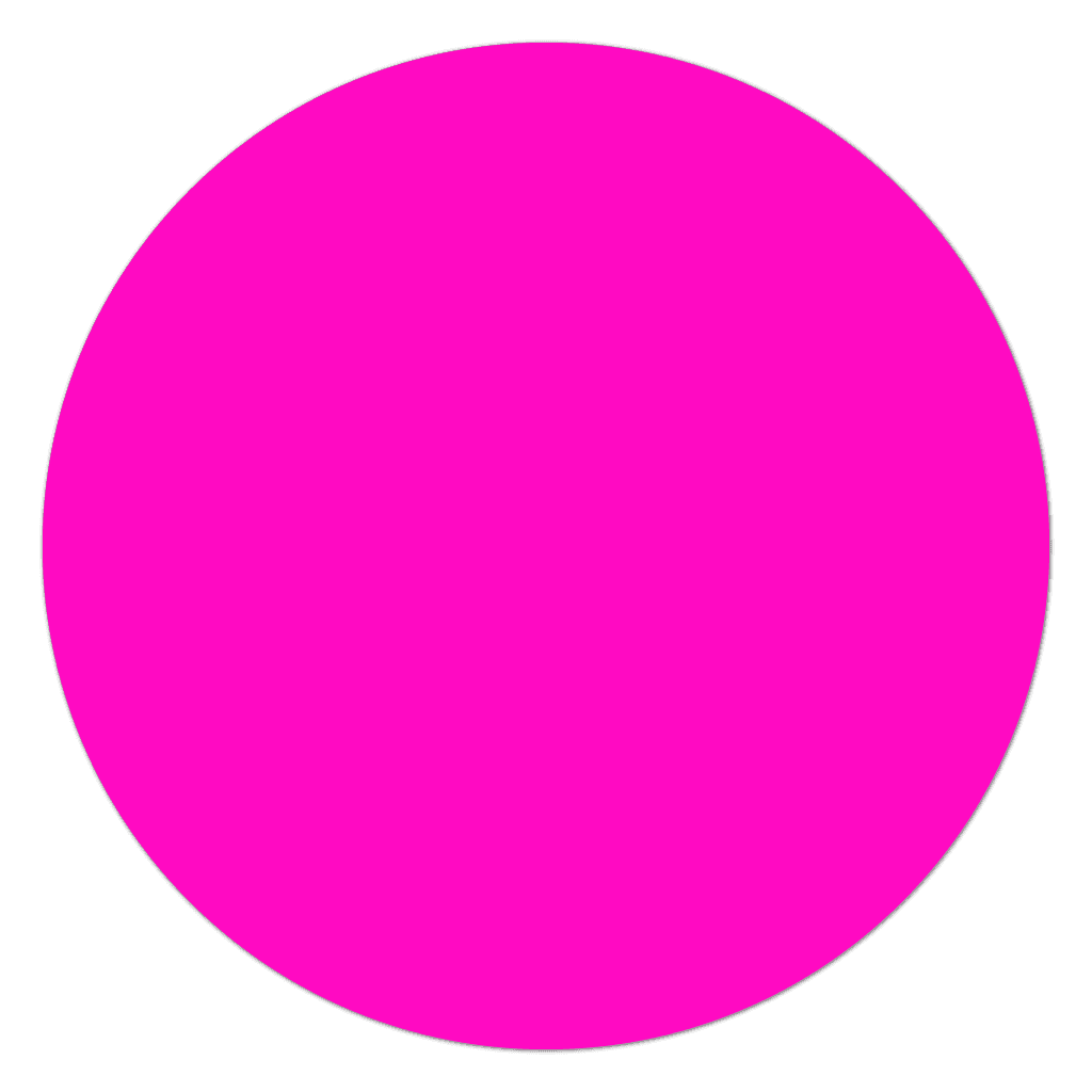 Fluorescent Pink Matte Paper Circle Blank Stickers