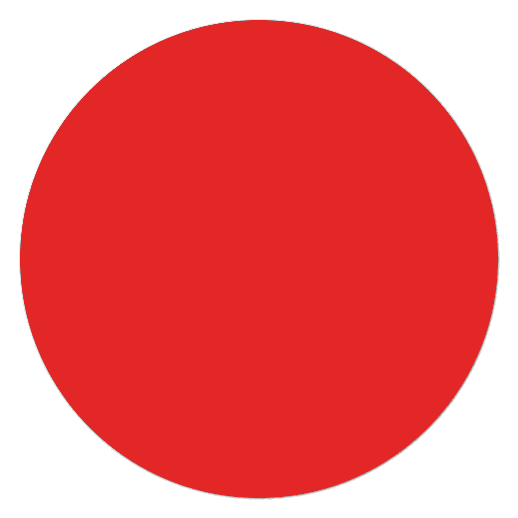 Red Matte Paper Circle Blank Stickers