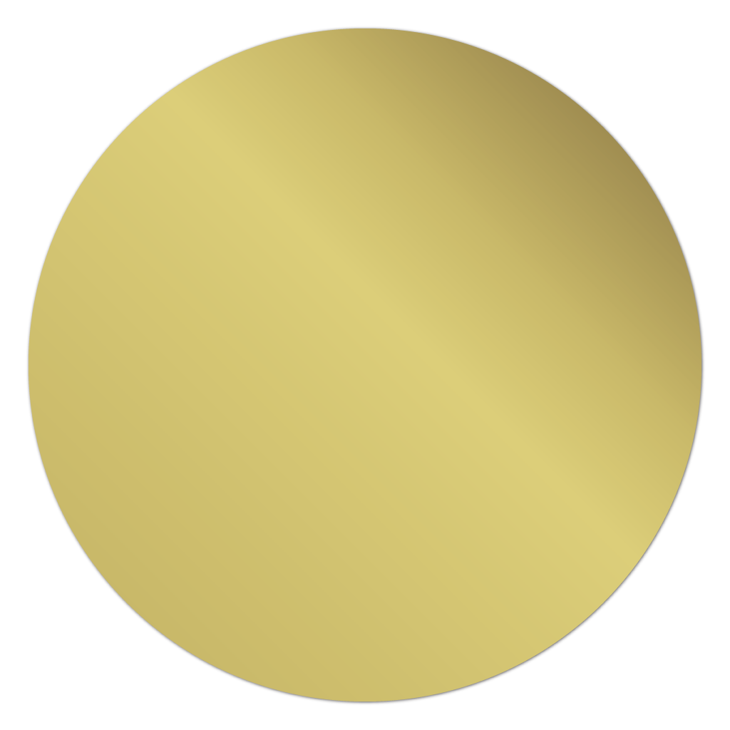 Matte Gold Foil Circle Blank Stickers