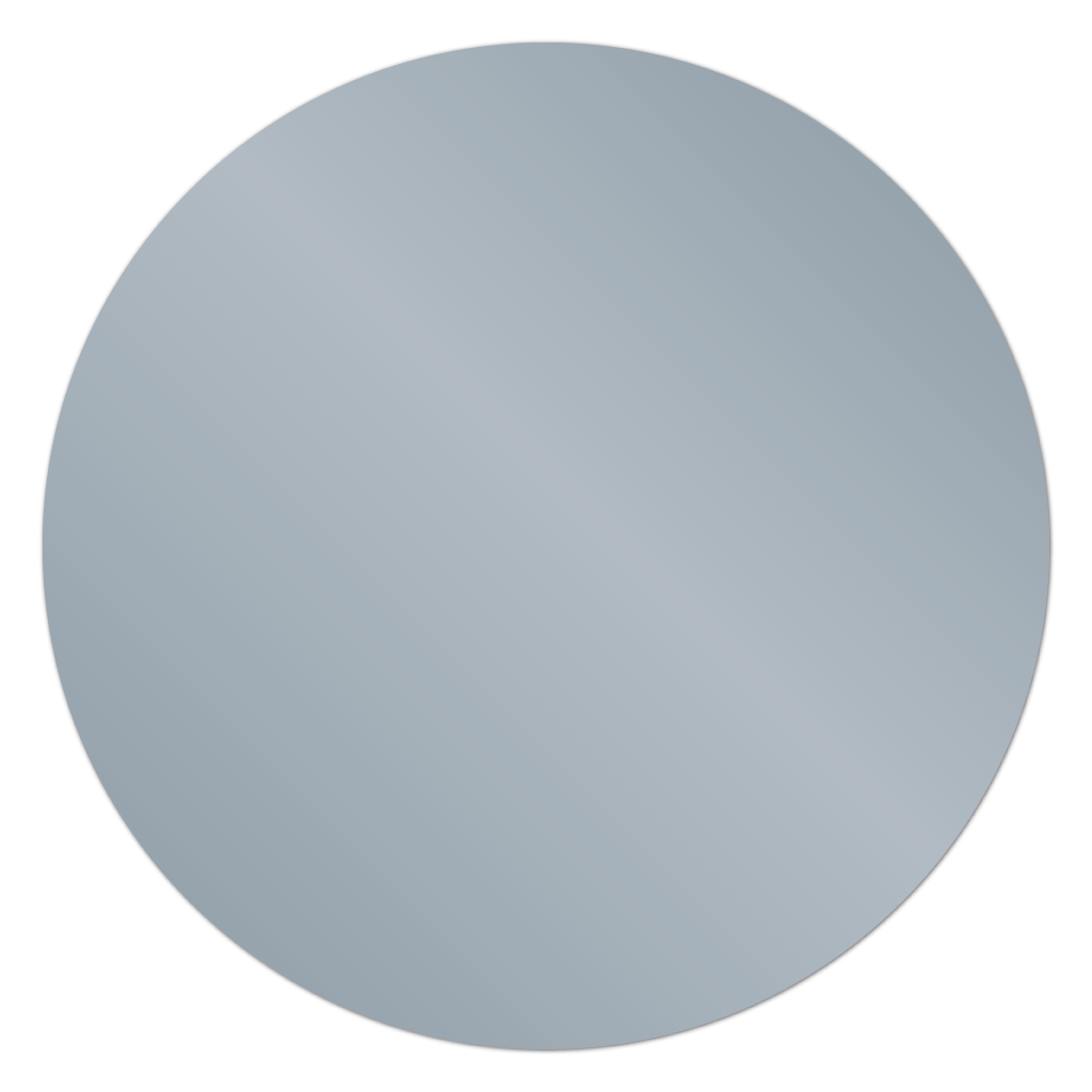 Matte Silver Foil Circle Blank Stickers