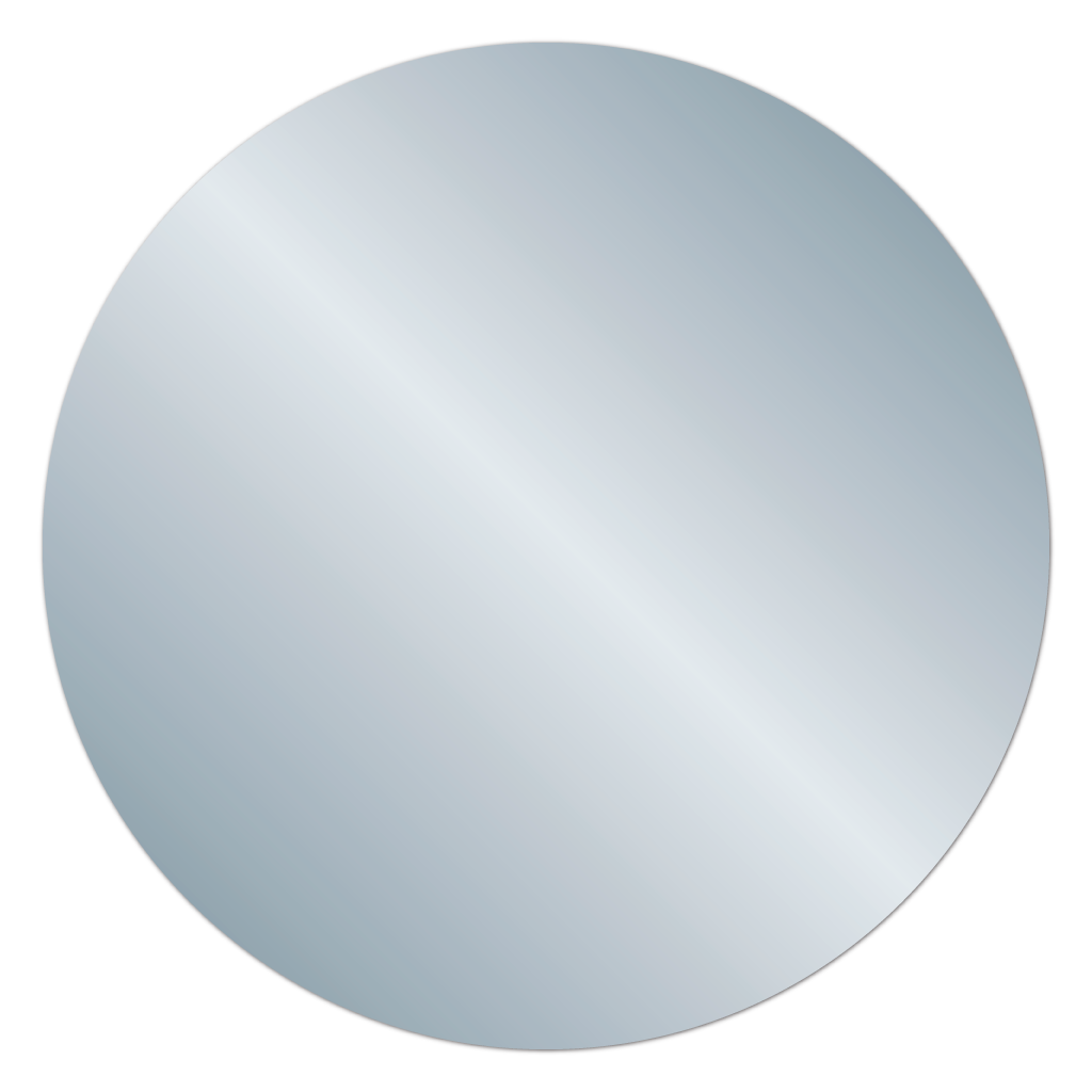Shiny Silver Foil Circle Blank Stickers