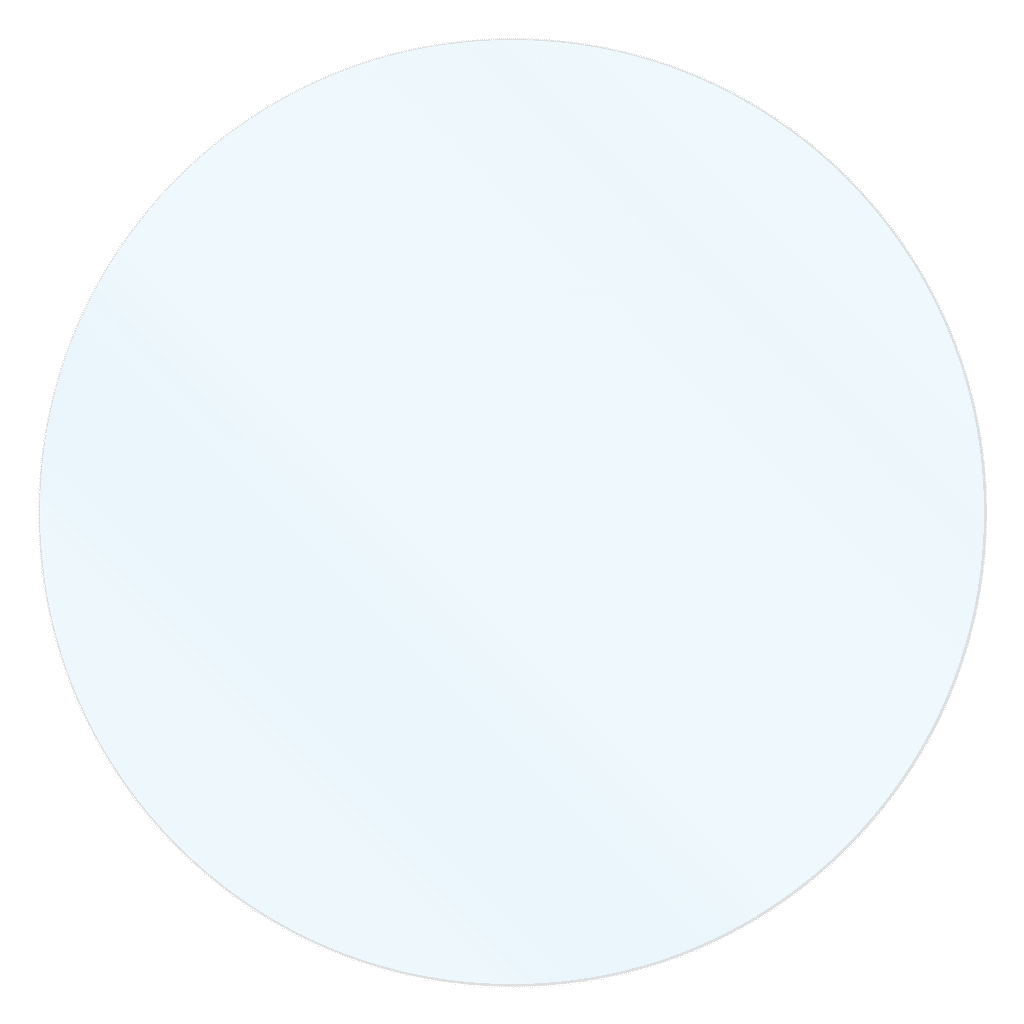 Roll of clear circle blank stickers with fabric-safe adhesive