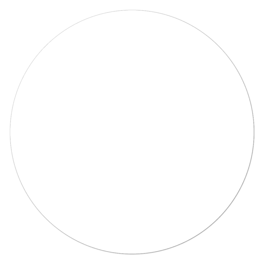 Blank white circle stickers on a roll with fabric-safe adhesive for clothing