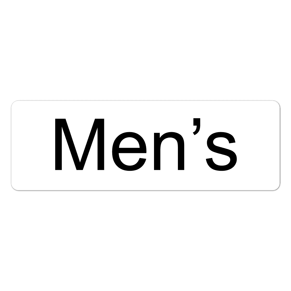 Men's fashion clothing stickers roll for retail apparel displays