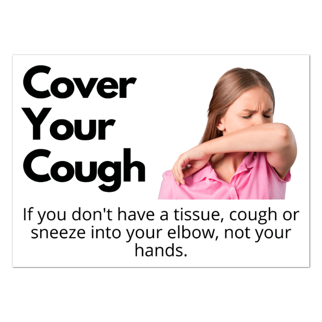 74400 Cover Your Coughs Stickers And Labels