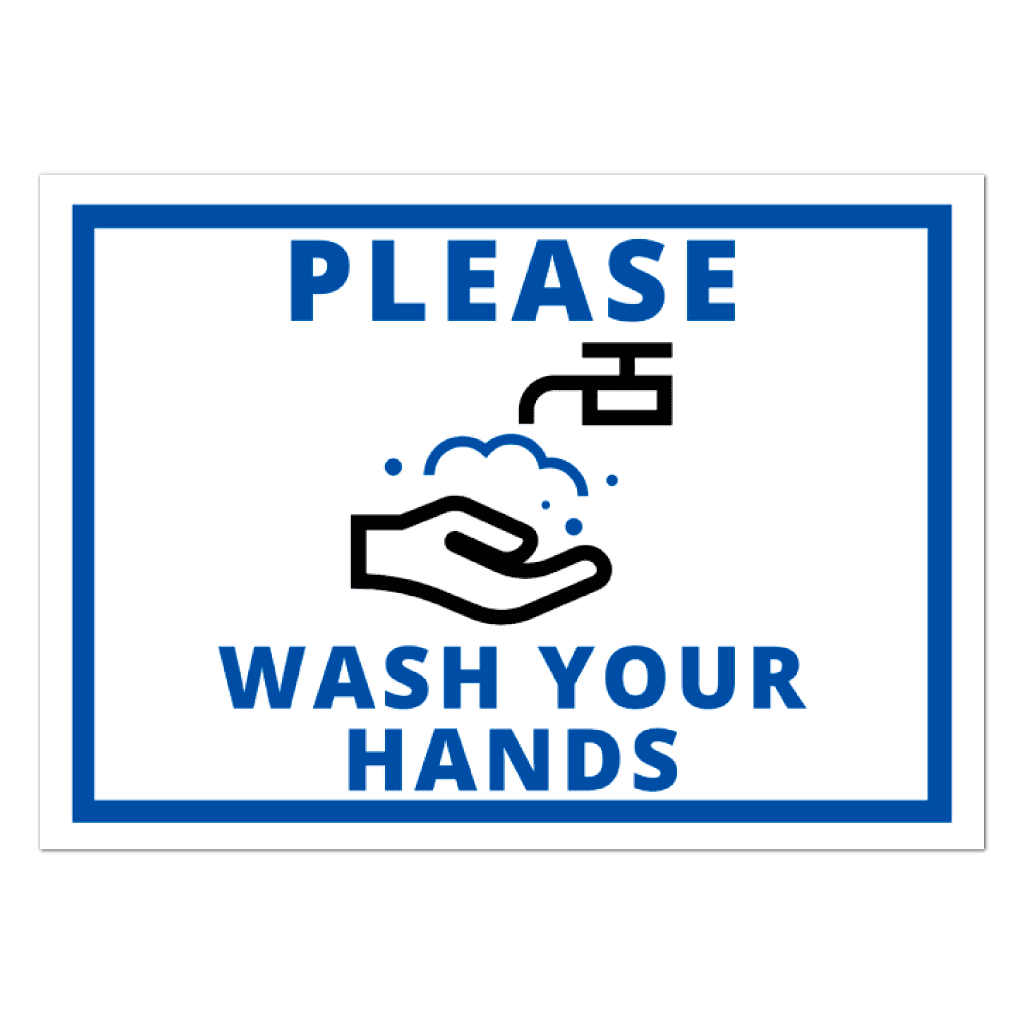 74402 Please Wash Your Hands Stickers And Labels