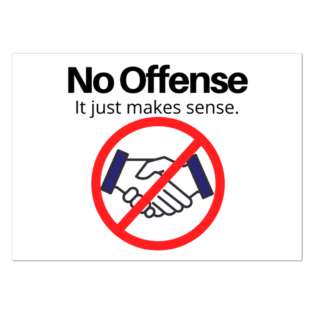 74404 No Offence It Just Makes Sense Stickers And Labels