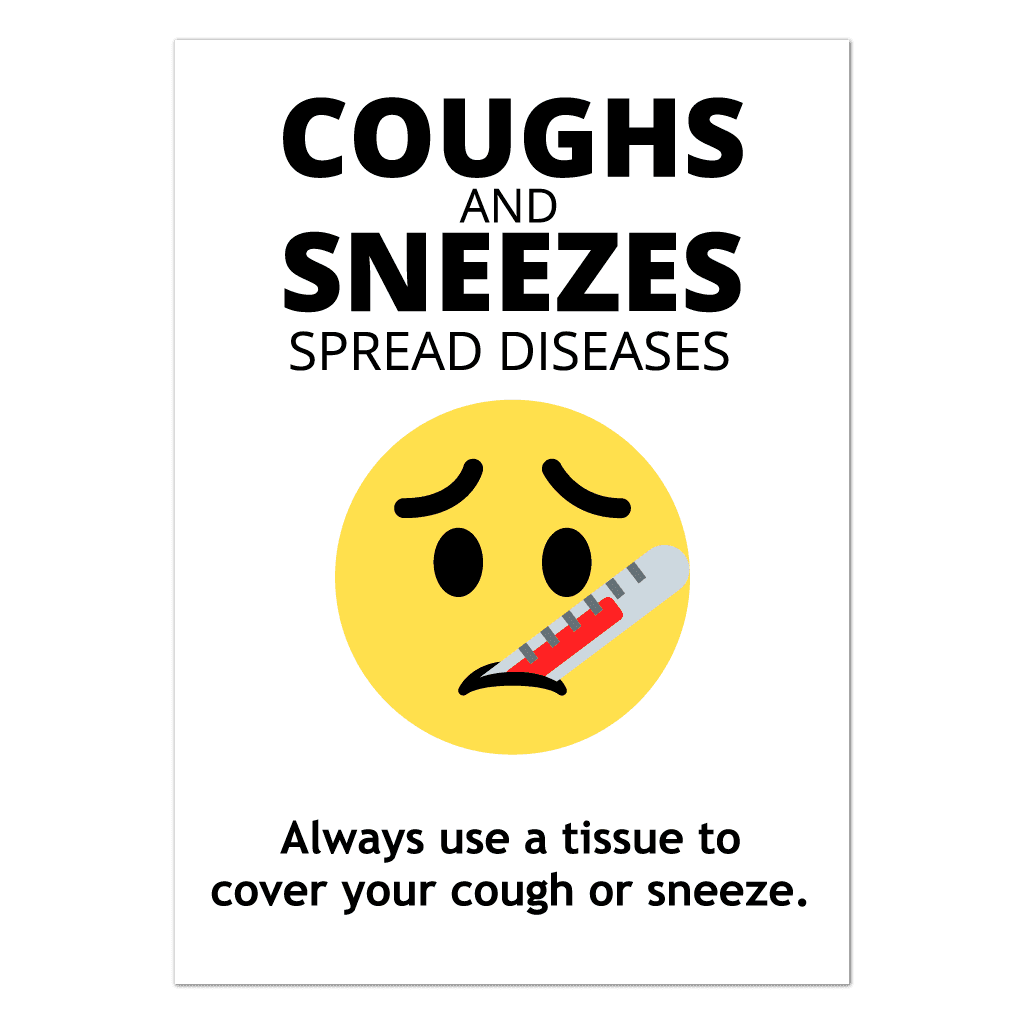 74406 Coughs And Sneezes Spread Diseases Stickers And Labels