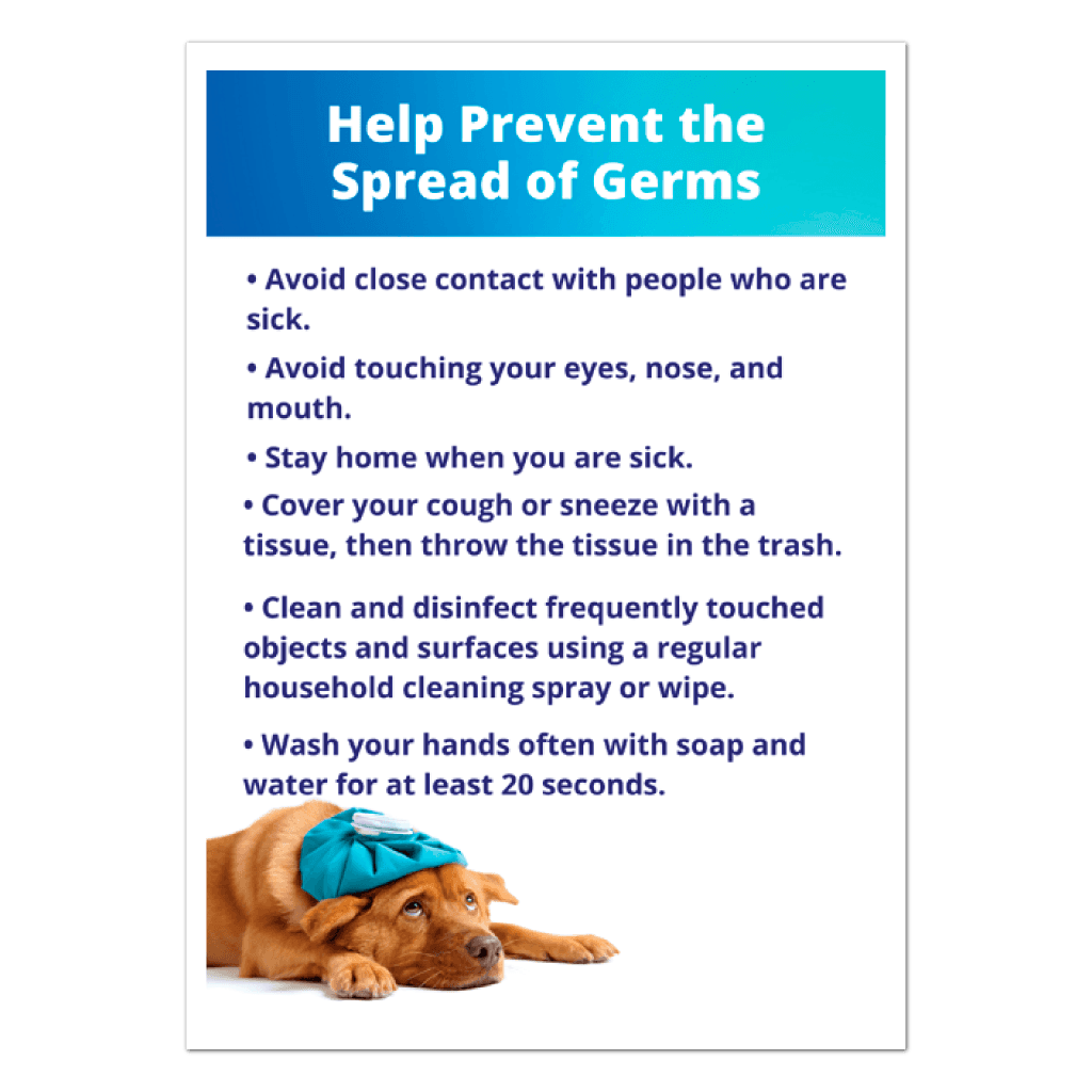 74410 Help Prevent The Spread Of Germs Stickers And Labels