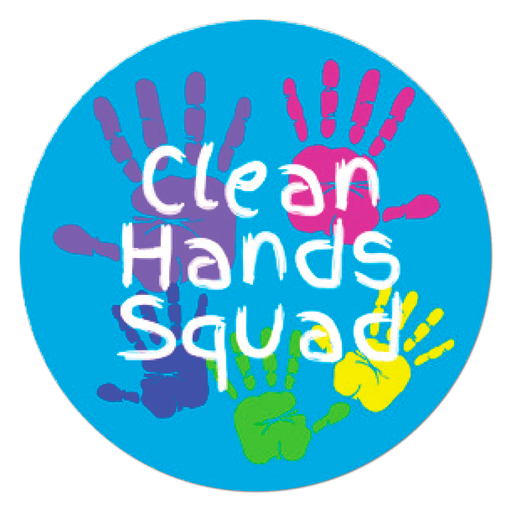 74413 Clean Hands Squad Circle Stickers And Labels