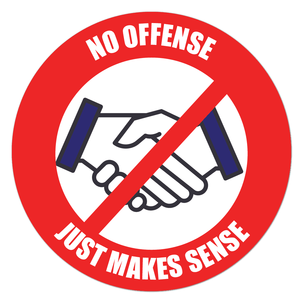 74415 No Offense Just Makes Sense Circle Stickers And Labels