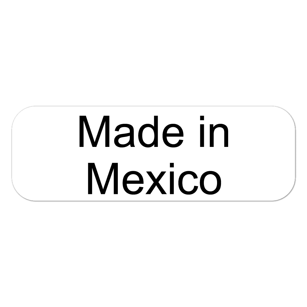 Made in Mexico roll sticker for country of origin packaging