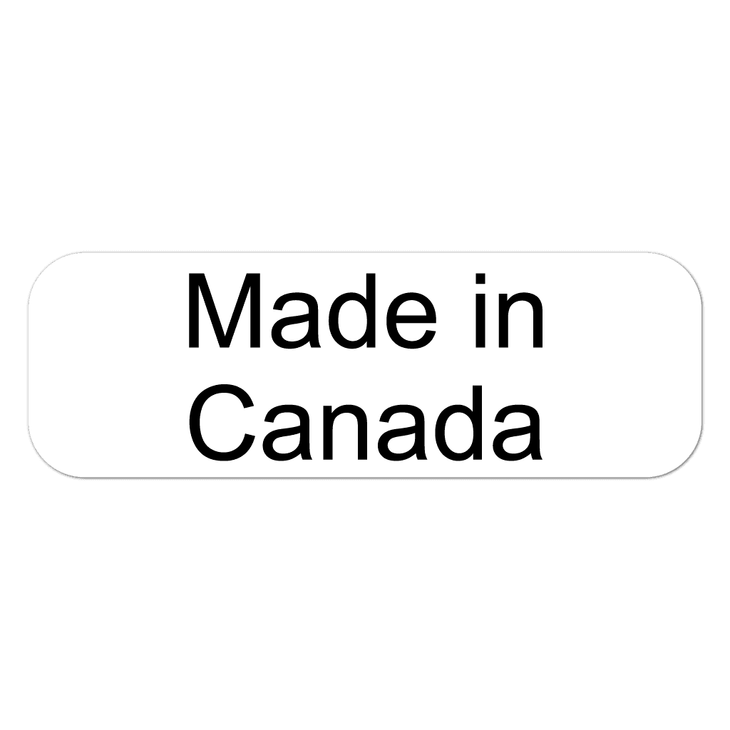 Made in Canada roll stickers