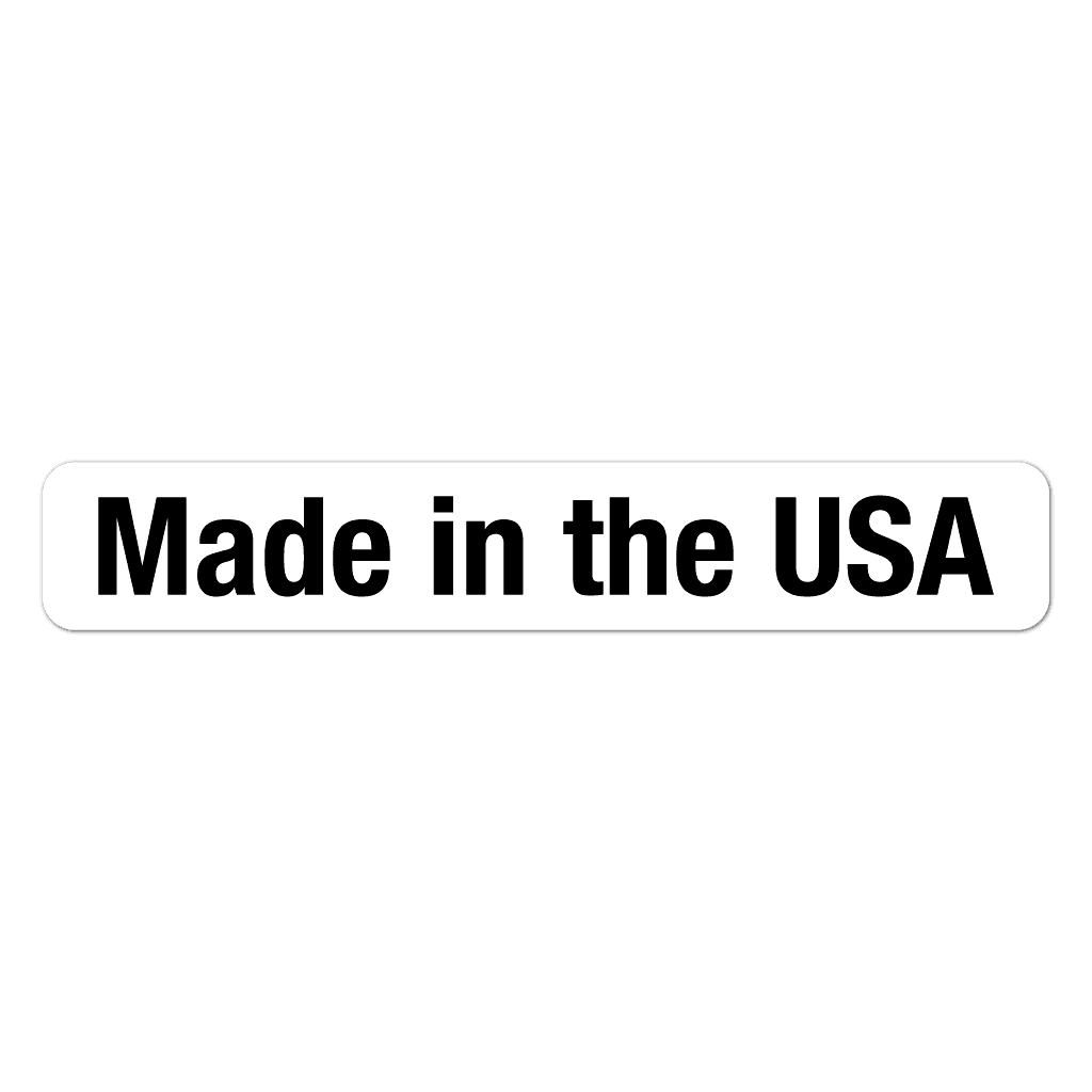 Made in the USA rectangle sticker